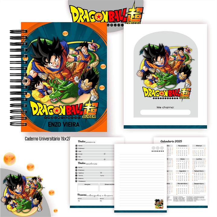 Kit Digital Encadernação Dragon Ball Super - Completo  4