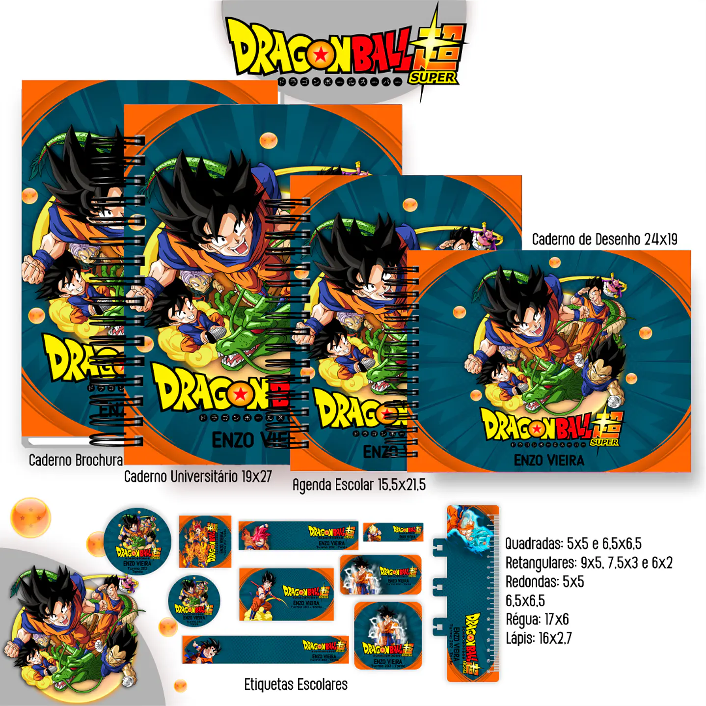 Kit Digital Encadernação Dragon Ball Super - Completo  5