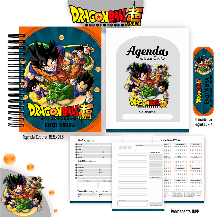 Kit Digital Encadernação Dragon Ball Super - Completo  6