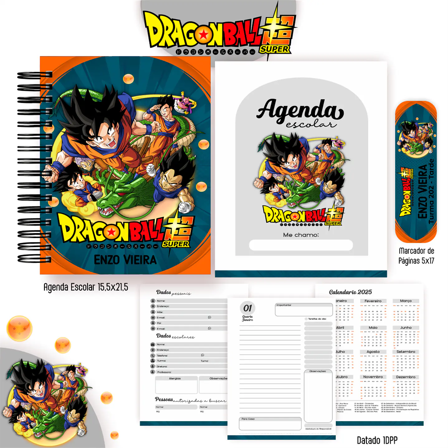 Kit Digital Encadernação Dragon Ball Super - Completo  7