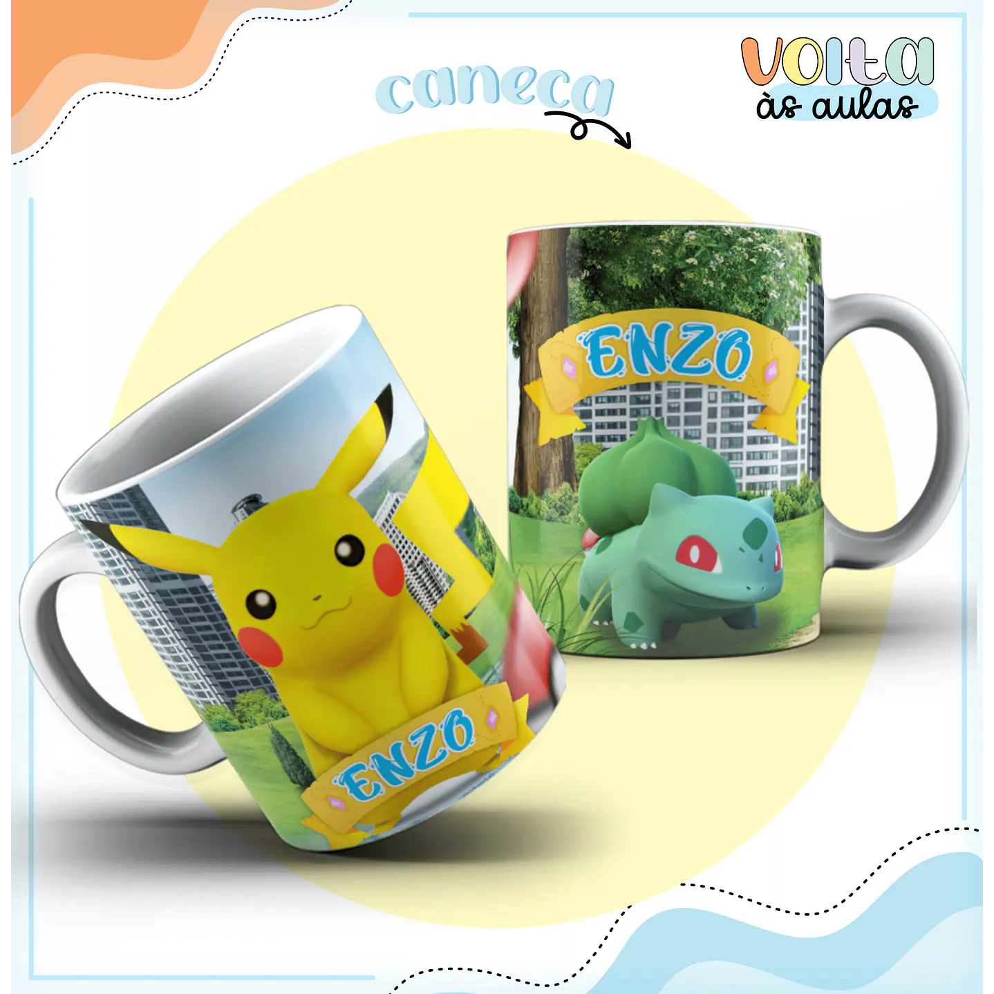 Kit Digital Encadernação Pokémon GO - Volta às Aulas  9