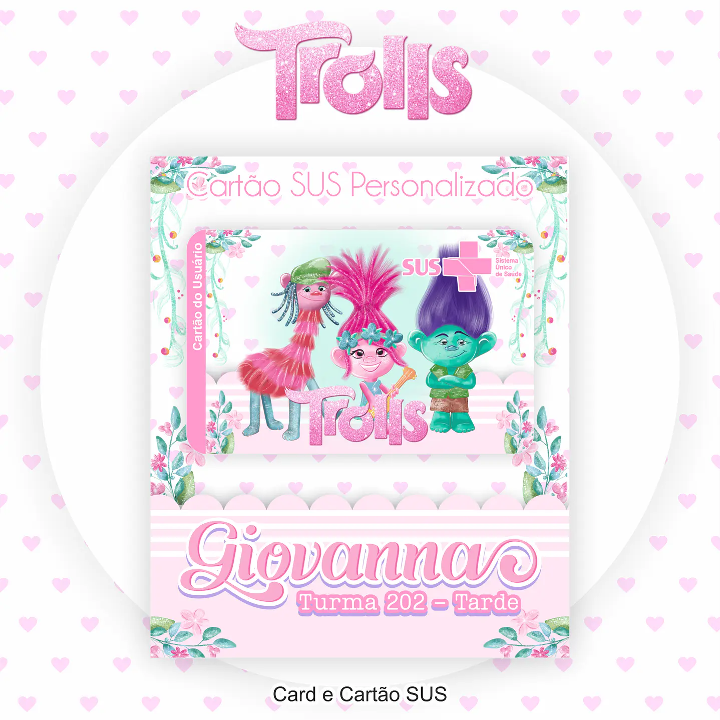 Kit Digital Encadernação Trolls - Volta às Aulas Completo  12