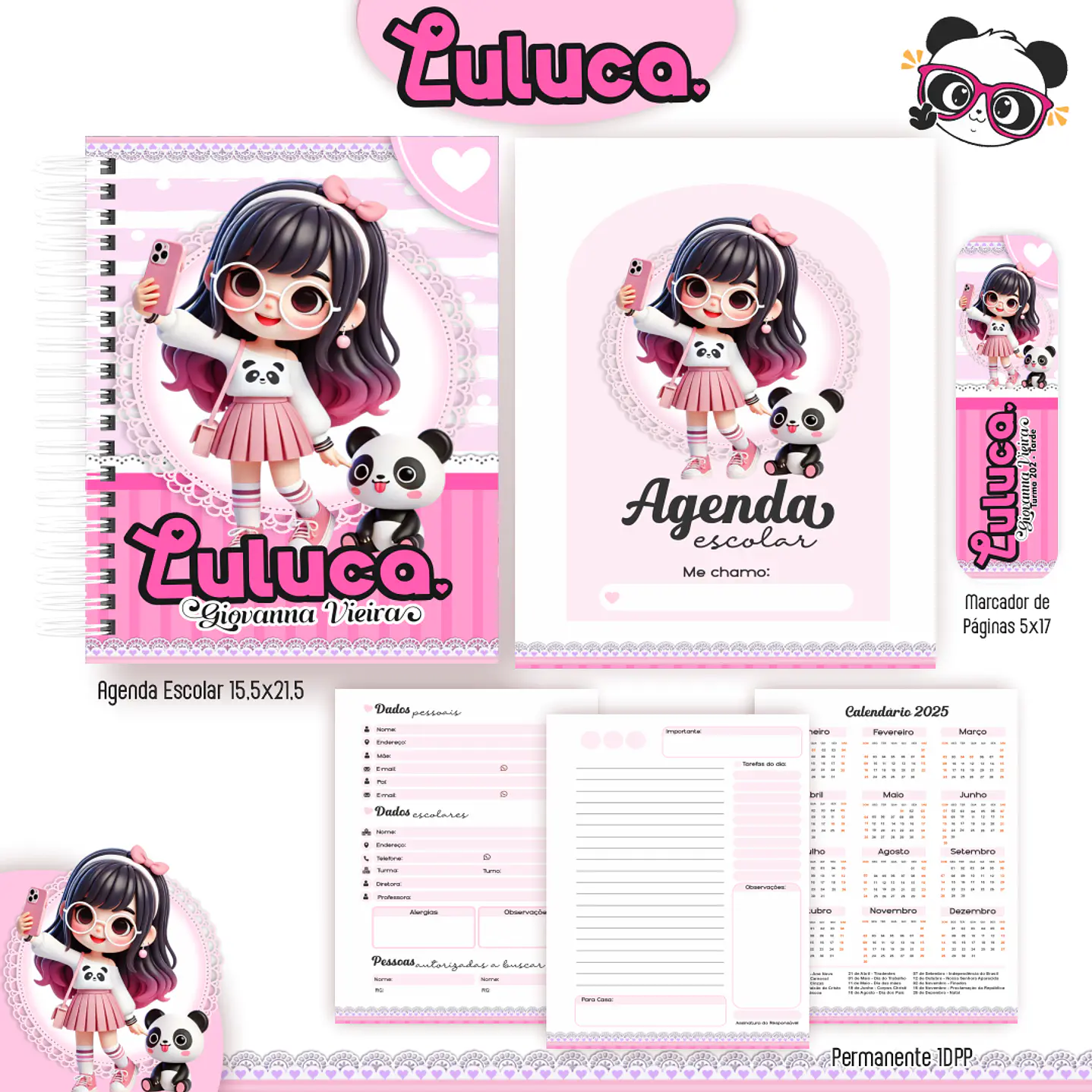 Kit Digital Encadernação Luluca - Volta às Aulas  5