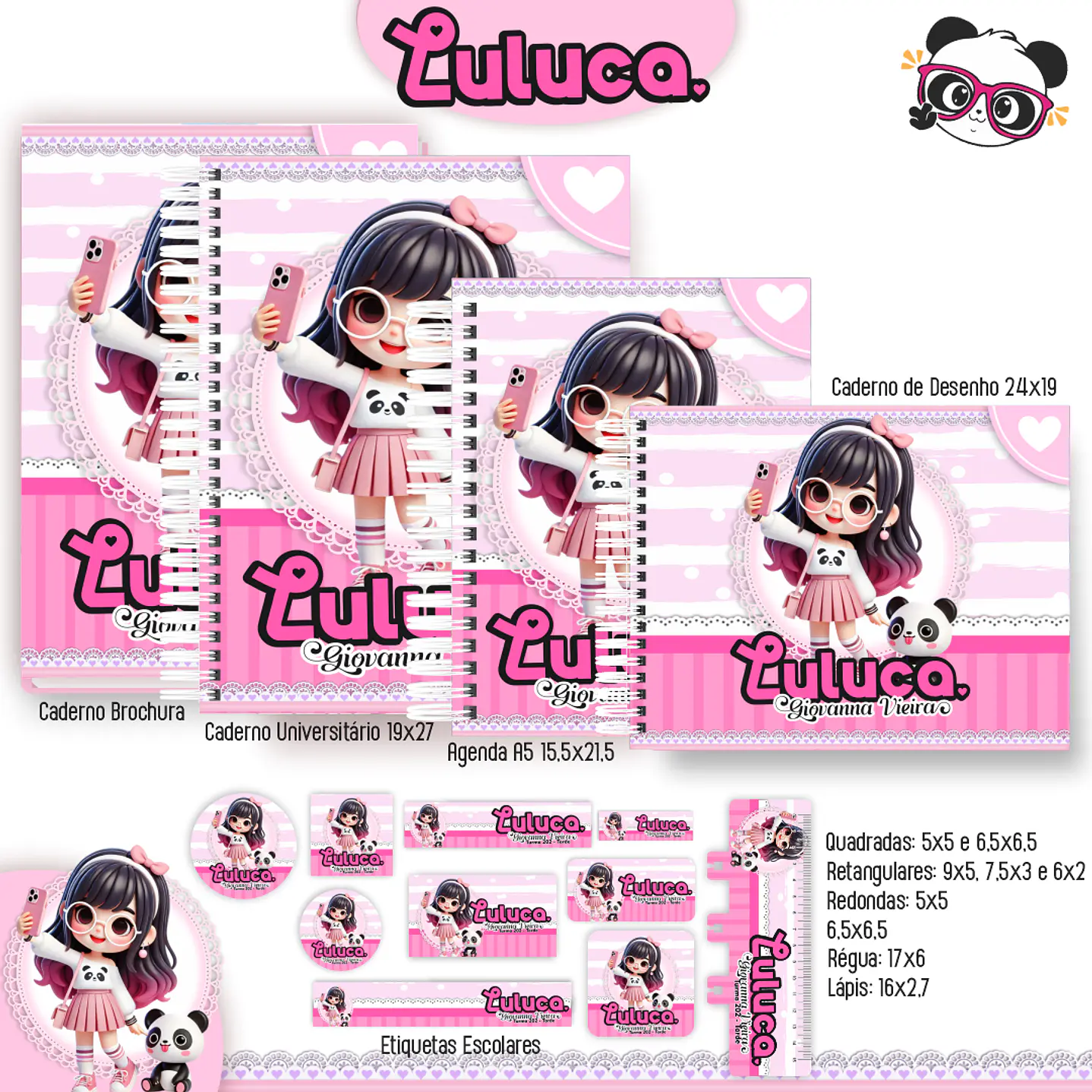 Kit Digital Encadernação Luluca - Volta às Aulas  7