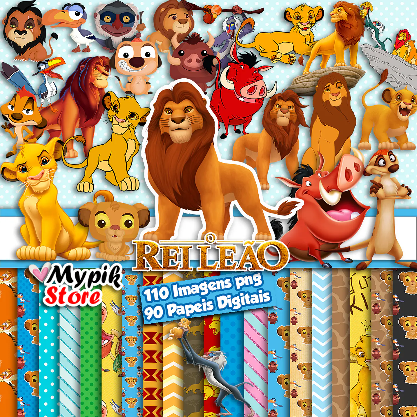Kit digital Super Lion King - Scrapbook 1