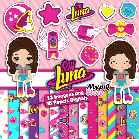 Kit de imagen digital Soy Luna