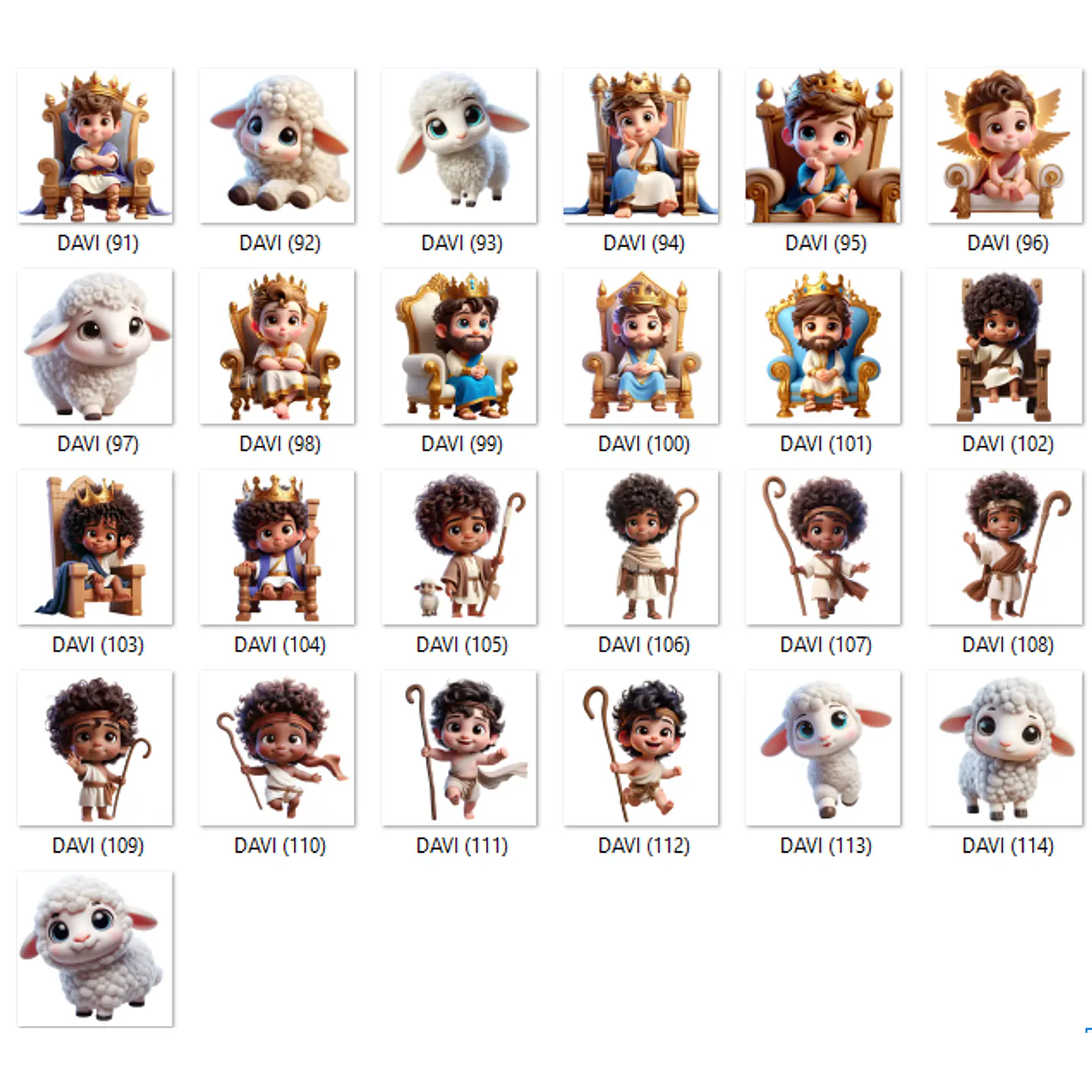 Kit Digital Davi e Golias - imagens PNG 5