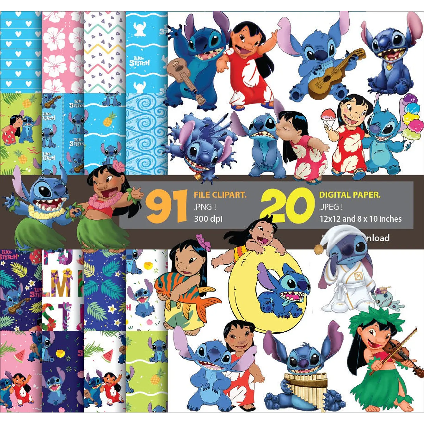 Kit digital Lilo y Stitch 3