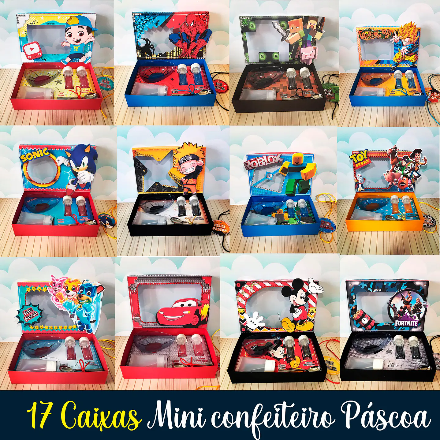 17 Caixas Arquivos de Corte Mini Confeiteiro  1