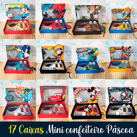 17 Caixas Arquivos de Corte Mini Confeiteiro 