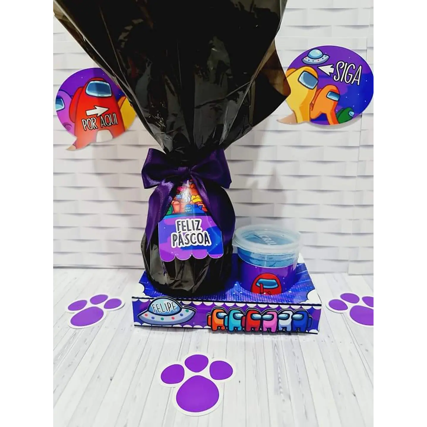 Arquivo de Corte Among Us Páscoa Mini Confeiteiro  8