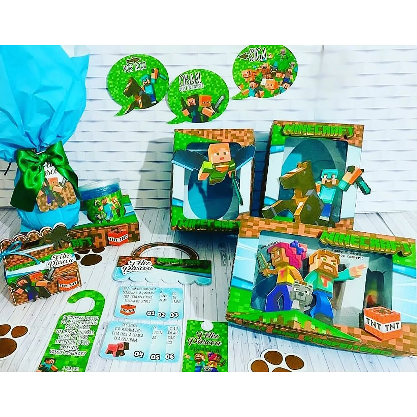 Arquivo de Corte Minecraft Páscoa e Caça aos Ovos 1