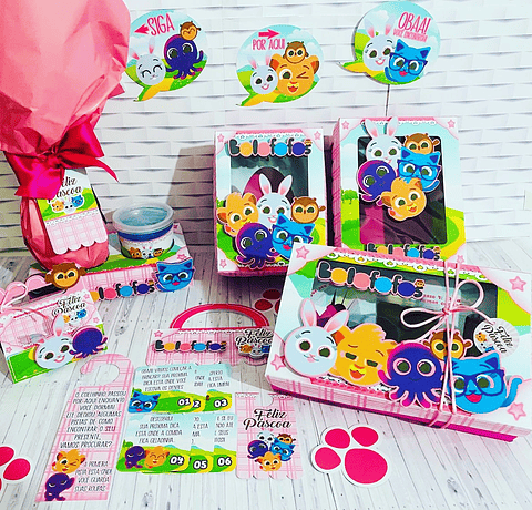 Arquivo de Corte Bolofofos Páscoa e Caça aos Ovos - Menina