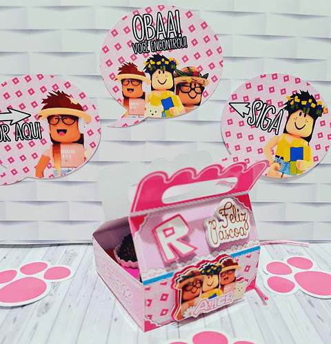 Arquivo de Corte Roblox Menina Páscoa e Caça aos Ovos