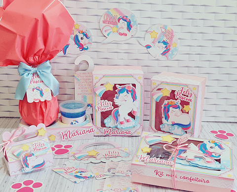 Arquivo de Corte Unicórnio Páscoa e Caça aos Ovos 