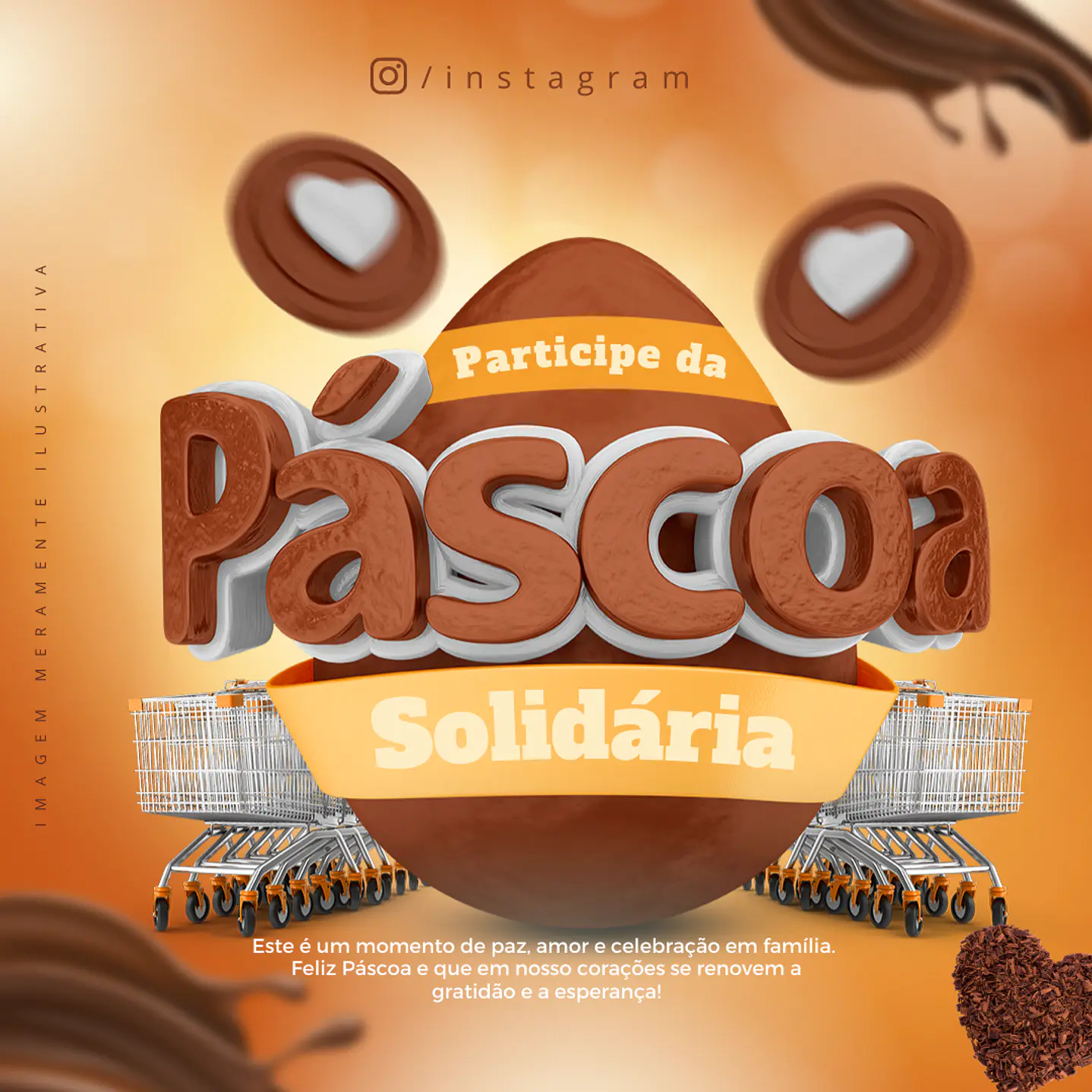 134 Modelos de Artes Páscoa Mídias Socias  - Editáveis no Canva 14