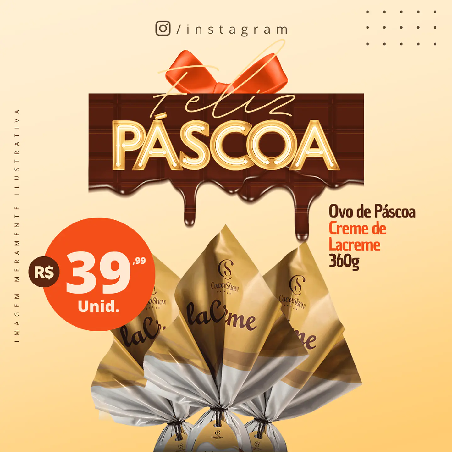134 Modelos de Artes Páscoa Mídias Socias  - Editáveis no Canva 16