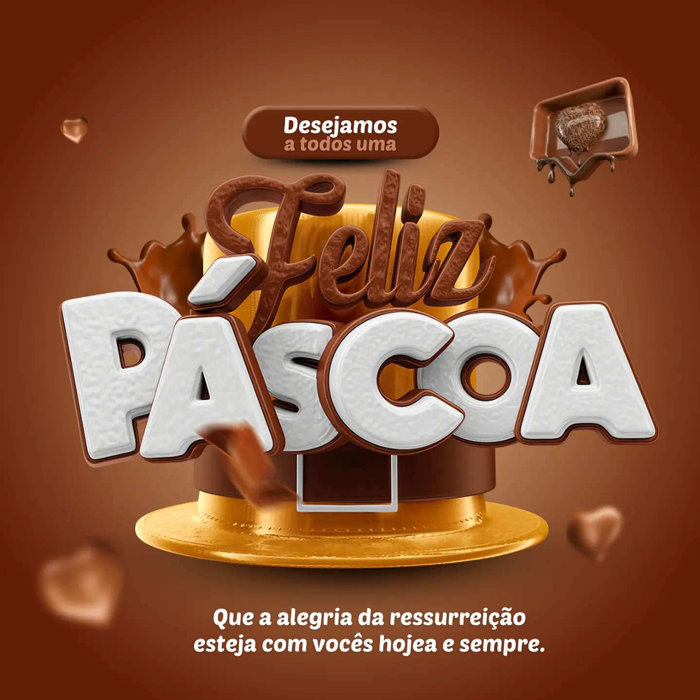 134 Modelos de Artes Páscoa Mídias Socias  - Editáveis no Canva 27