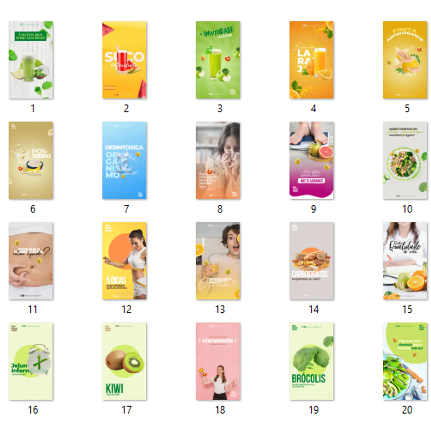 134 Modelos de Artes Nutricionista Mídias Socias  - Editáveis no Canva  14