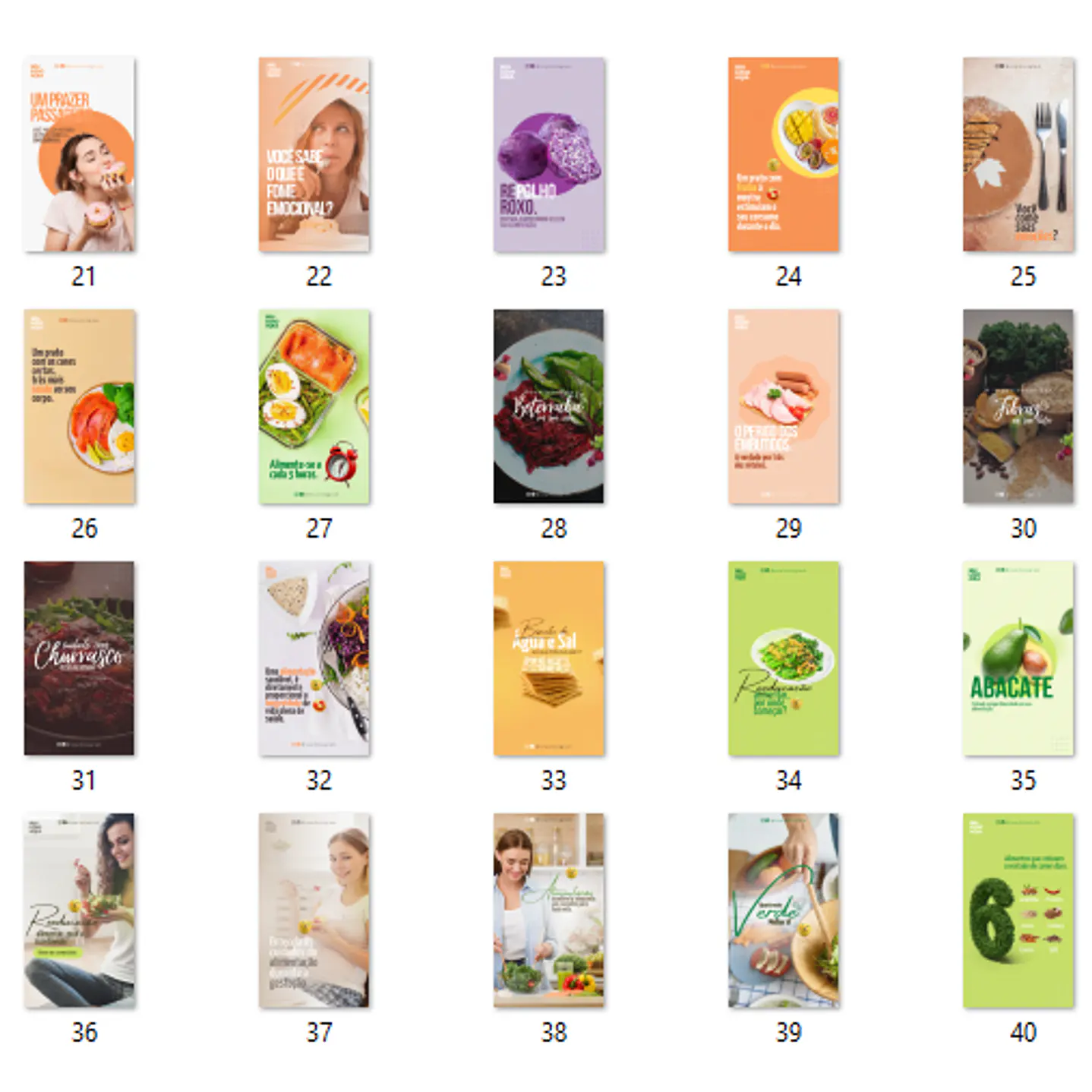 134 Modelos de Artes Nutricionista Mídias Socias  - Editáveis no Canva  15