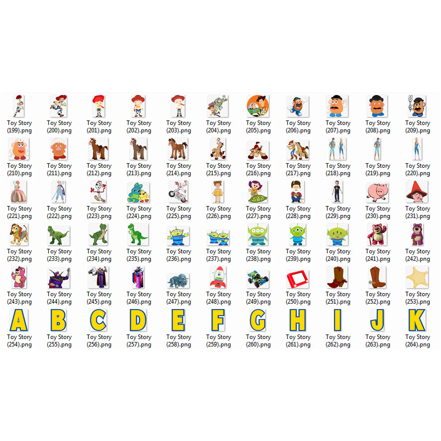 Kit de imagen digital Png Toy Story 4 6