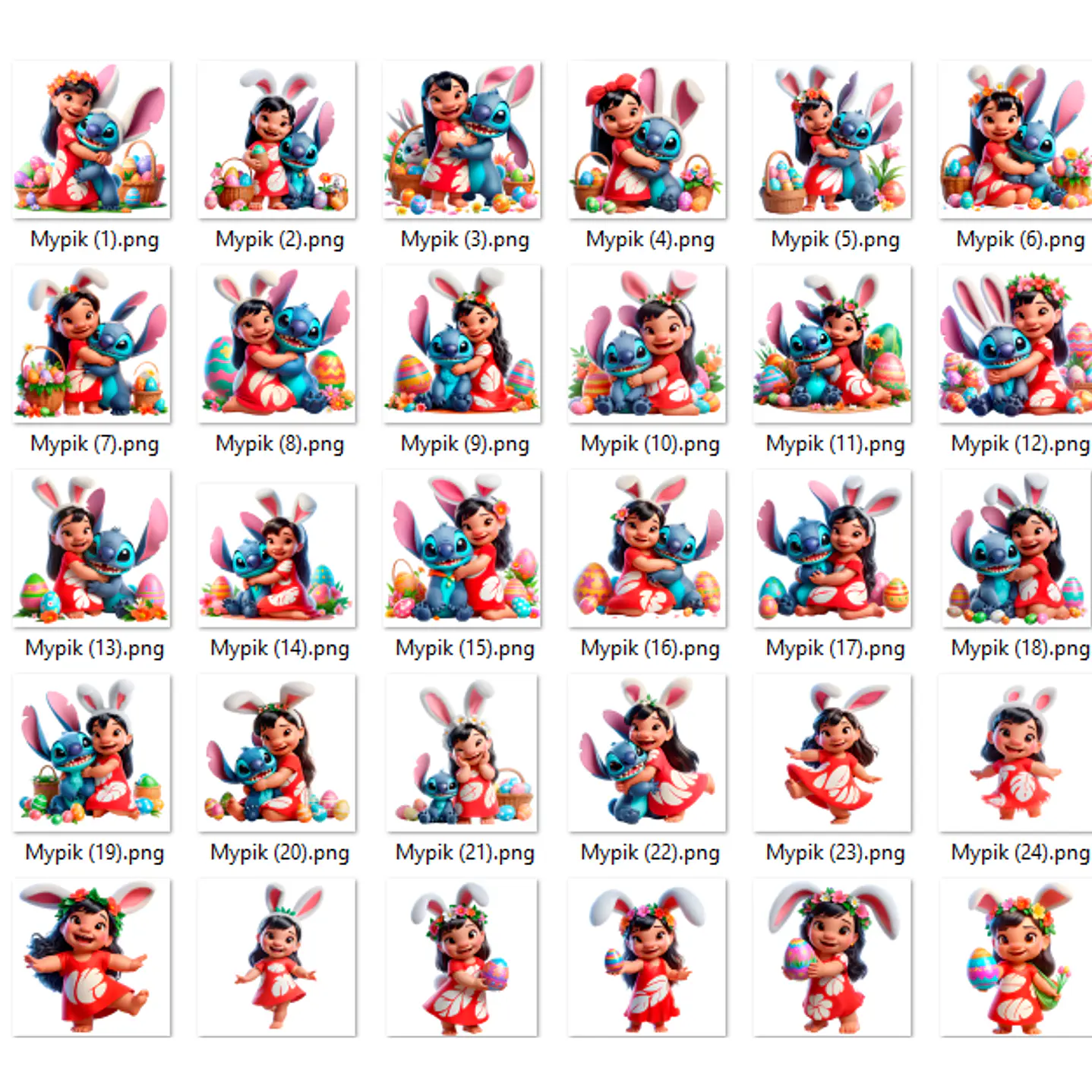 Kit Digital Lilo e Stitch Páscoa 5