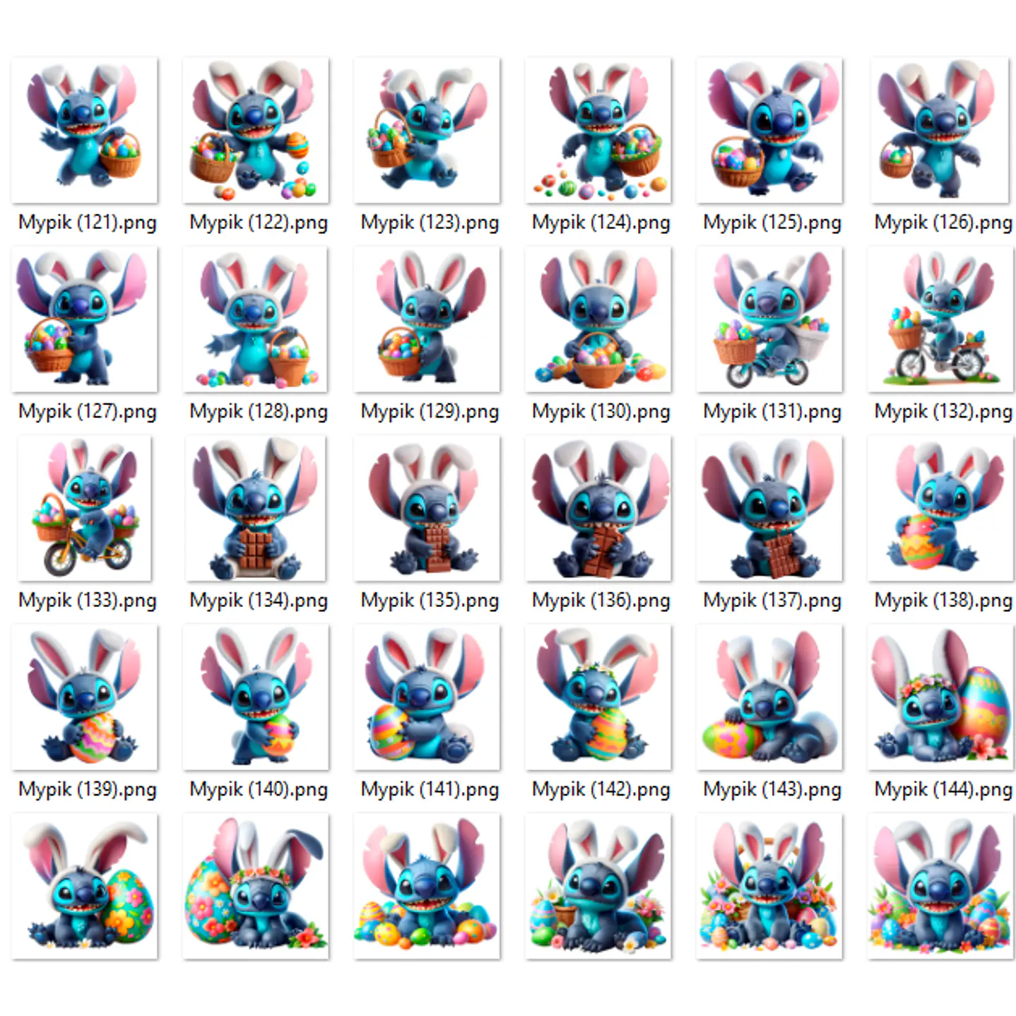 Kit Digital Lilo e Stitch Páscoa 9
