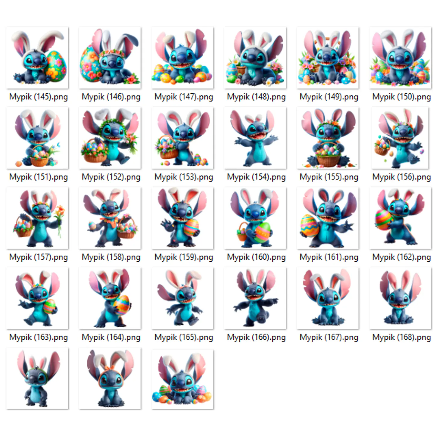 Kit Digital Lilo e Stitch Páscoa 10