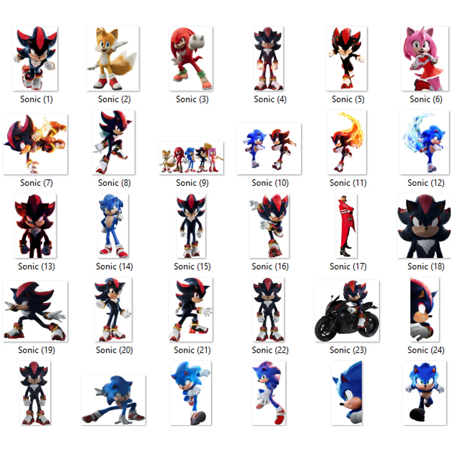 Kit Digital Sonic 3 Imagens PNG 3