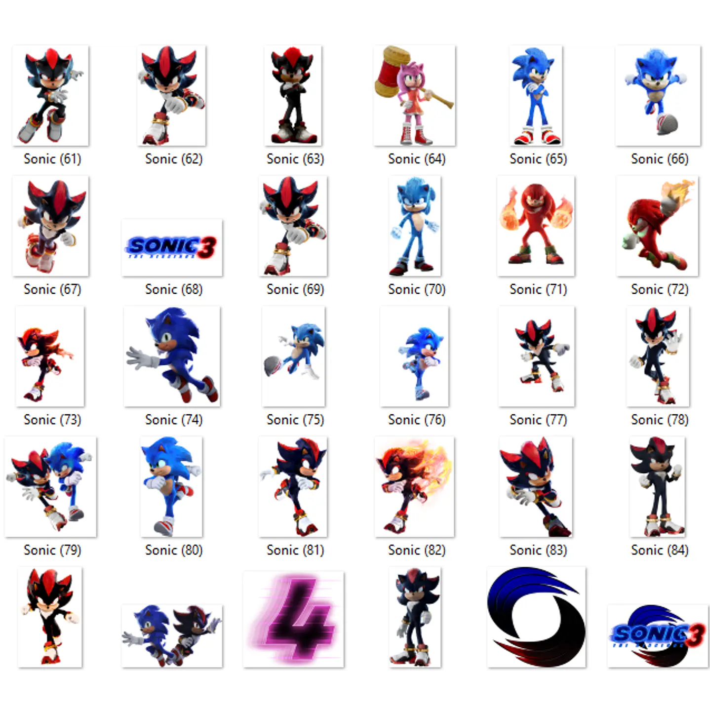 Kit Digital Sonic 3 Imagens PNG 5