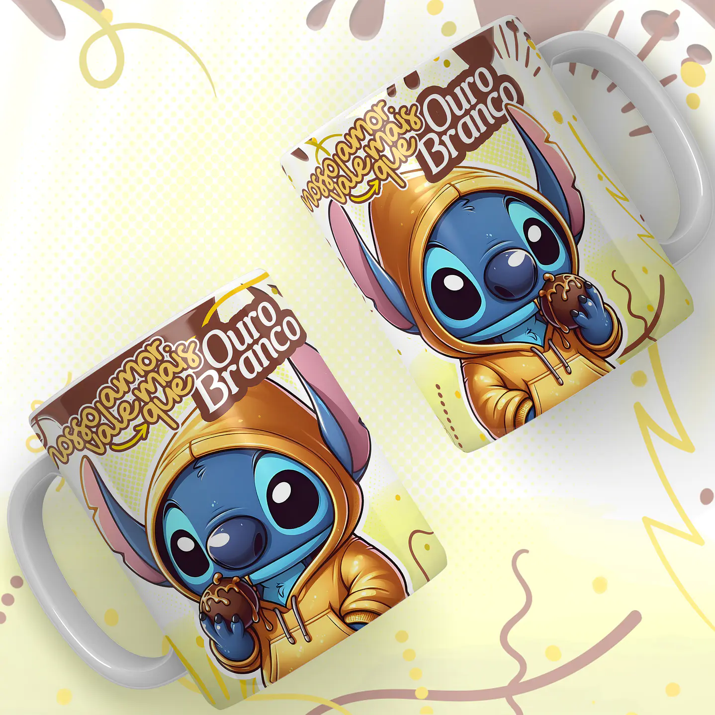 Kit Digital Artes para Canecas Stitch Páscoa 3