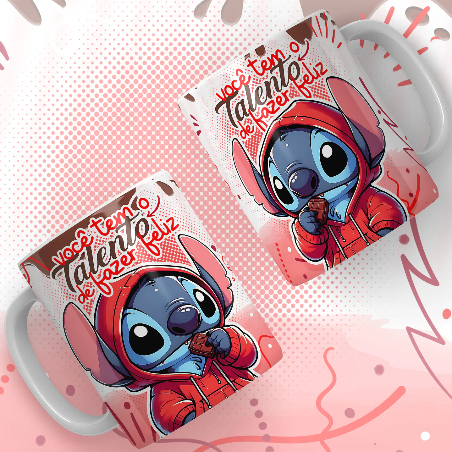Kit Digital Artes para Canecas Stitch Páscoa 6