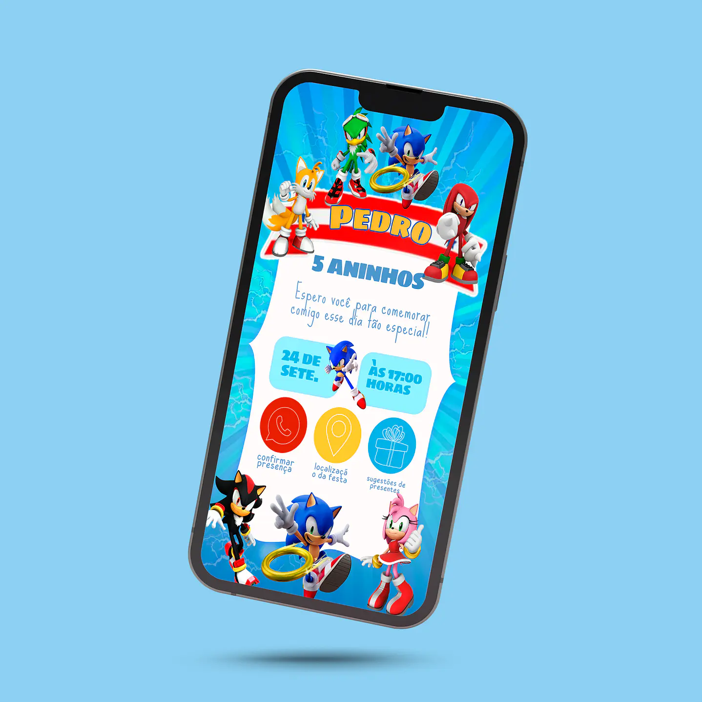 Pack Convites Interativos Digitais - Editável com Canva 4