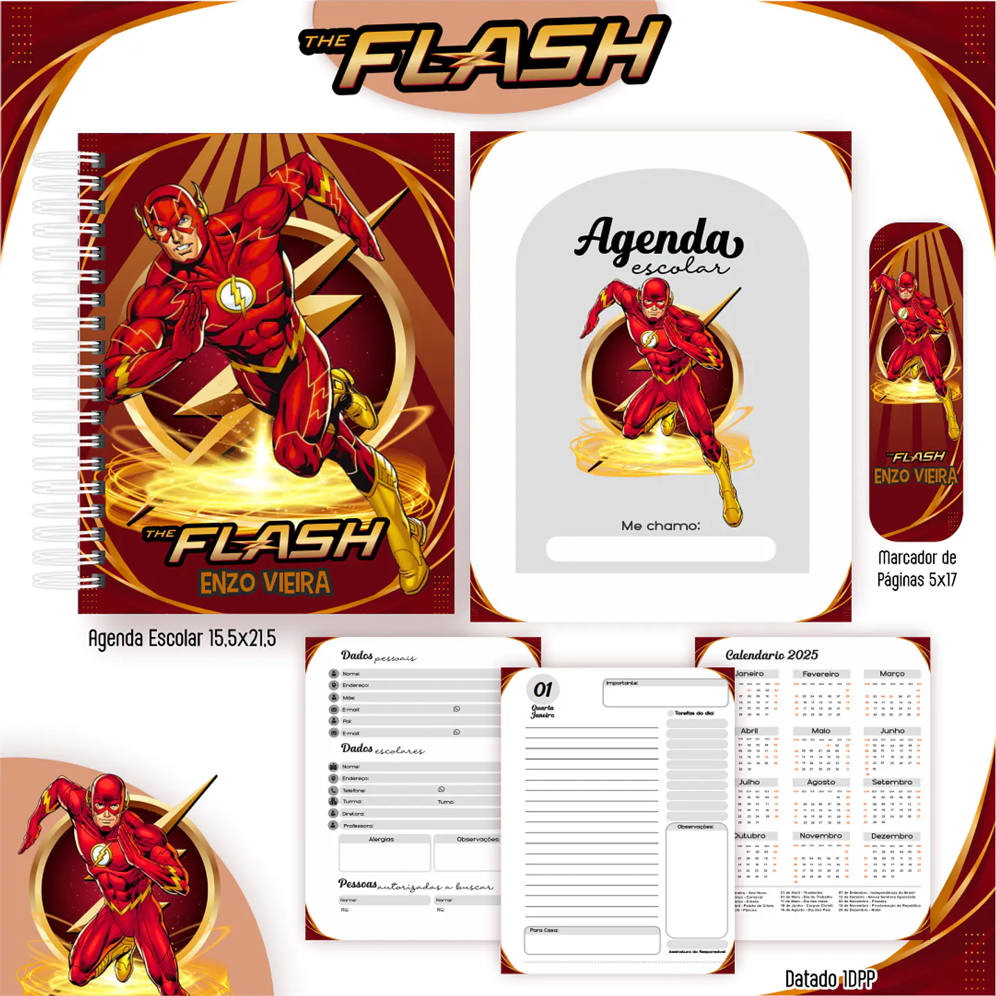 Kit Digital Encadernação Flash - Volta às Aulas Completo 3