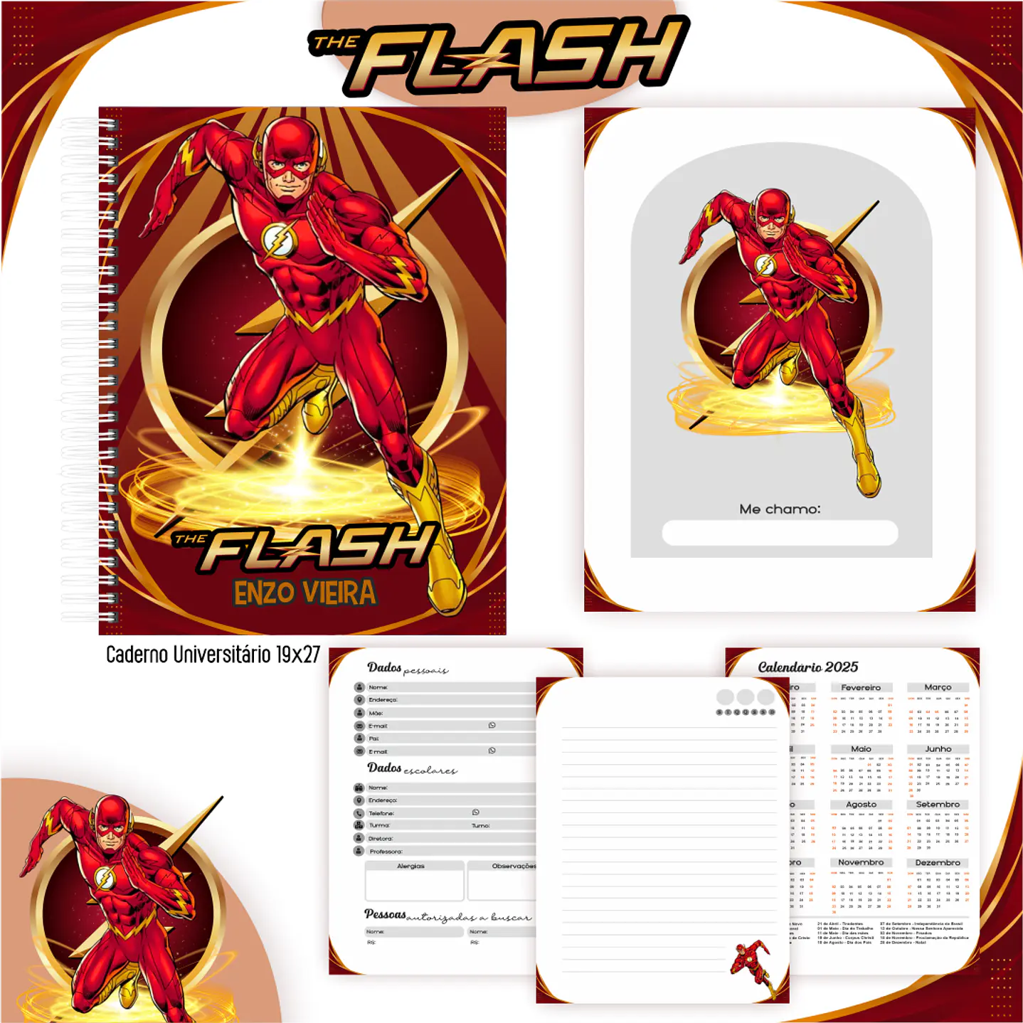 Kit Digital Encadernação Flash - Volta às Aulas Completo 5