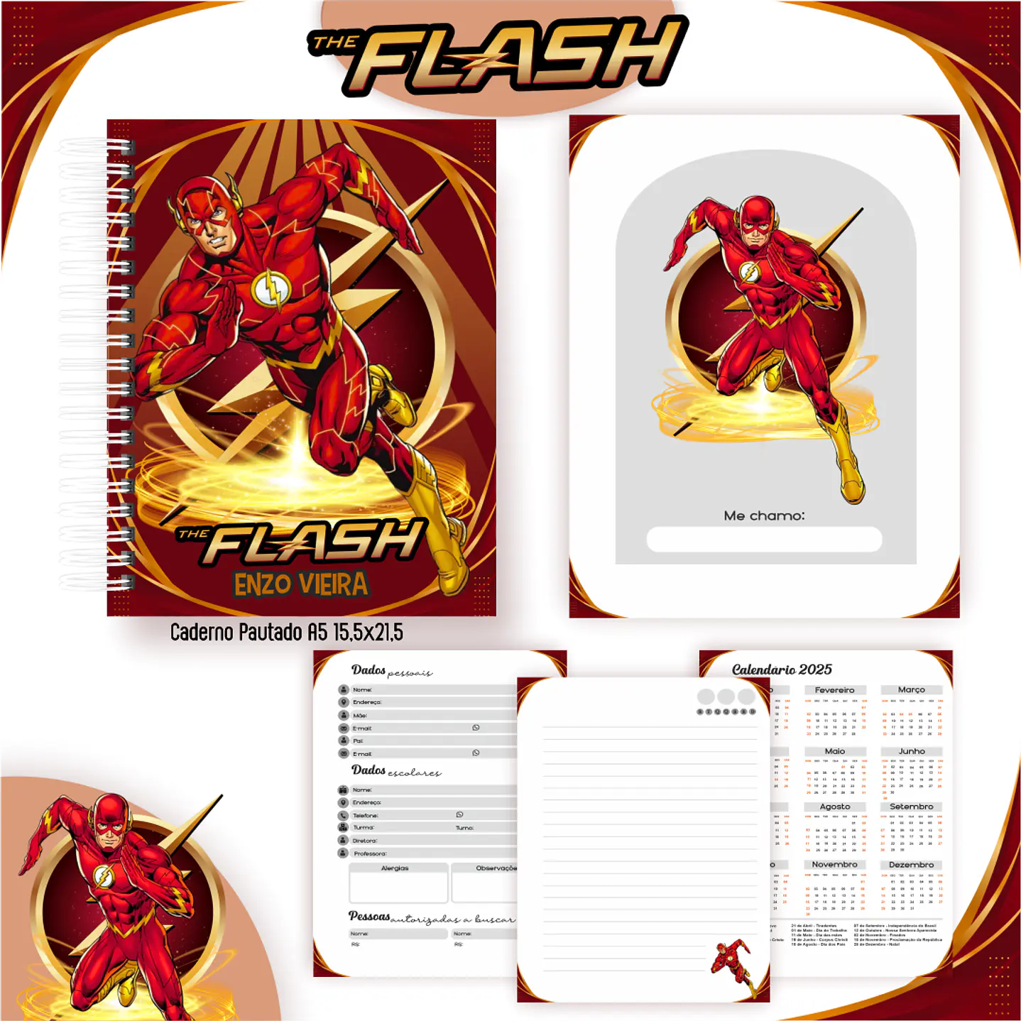 Kit Digital Encadernação Flash - Volta às Aulas Completo 6