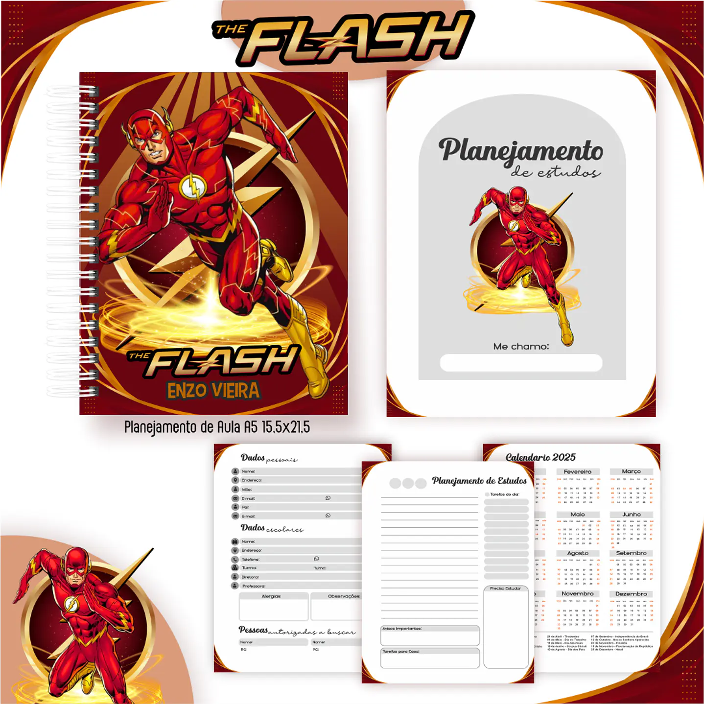 Kit Digital Encadernação Flash - Volta às Aulas Completo 7
