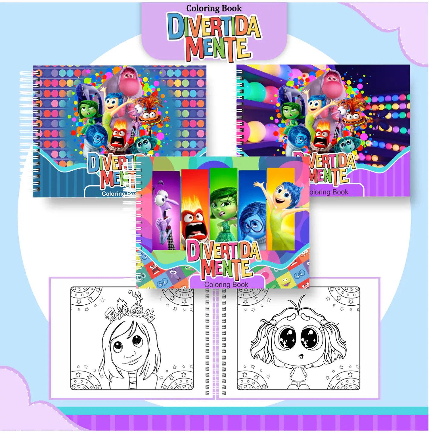 Livro para Colorir Divertidamente em PDF - Arquivo Digital para Imprimir 1