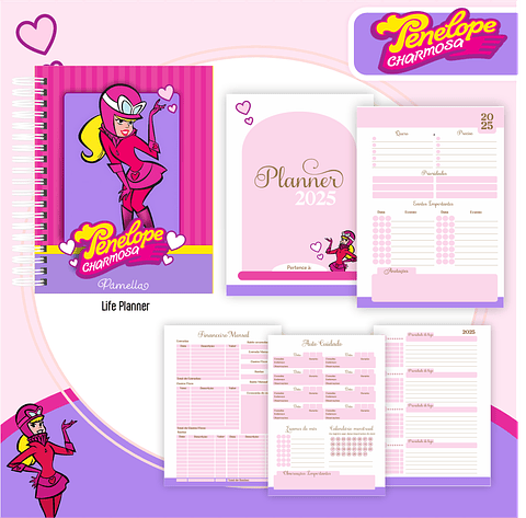 Encadernação Penélope Charmosa - Volta às Aulas