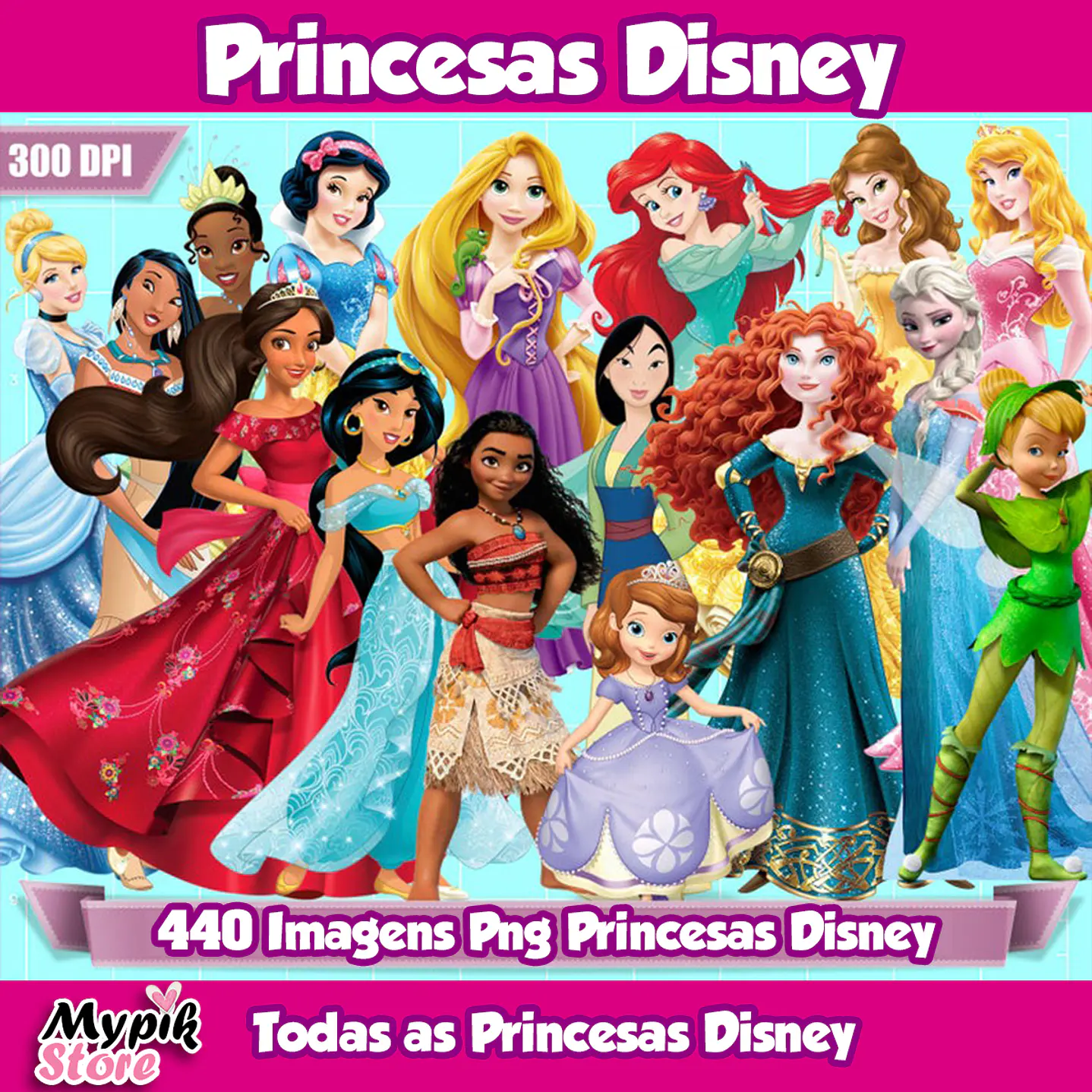 Todas as Princesas Disney Imagens png 1