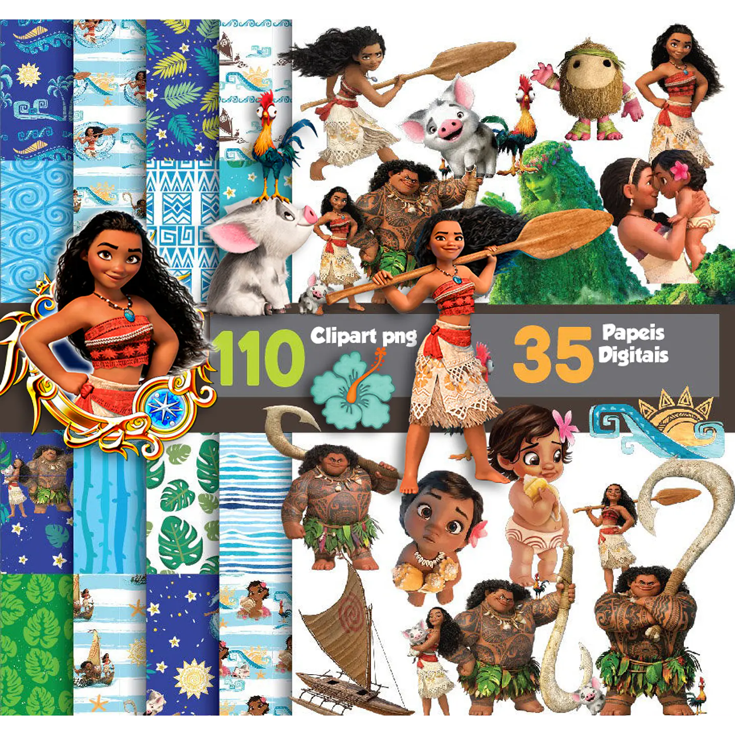 Super Kit Digital Moana Digital Imágenes y documentos 1
