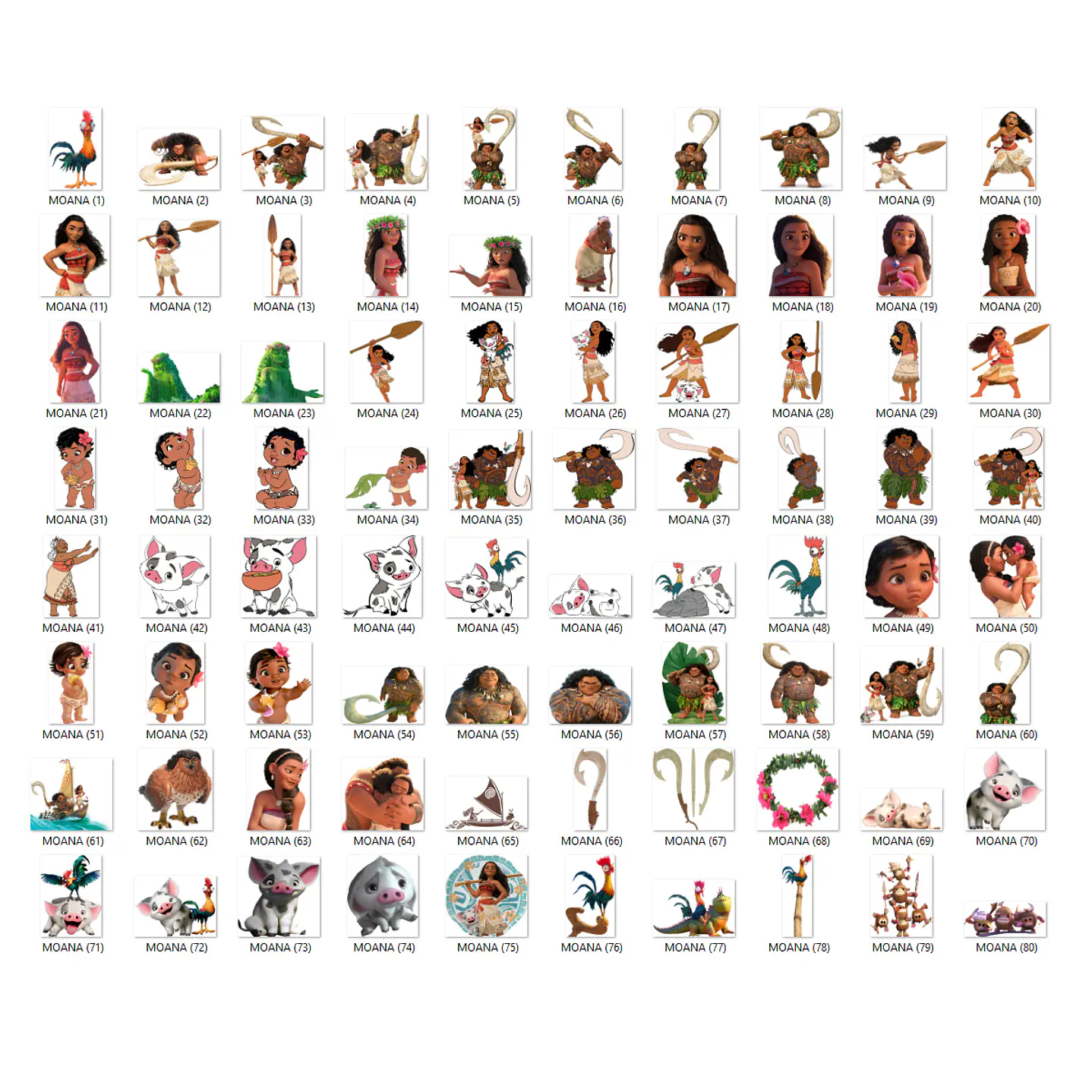 Super Kit Digital Moana Digital Imágenes y documentos 4