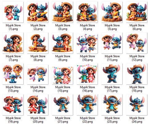 Kit Digital Festa Junina Lilo e Stitch PNG e Fundos Exclusivos