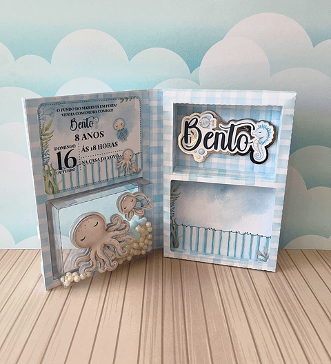 Kit Digital Arquivo de Corte Fundo do Mar Silhouette 