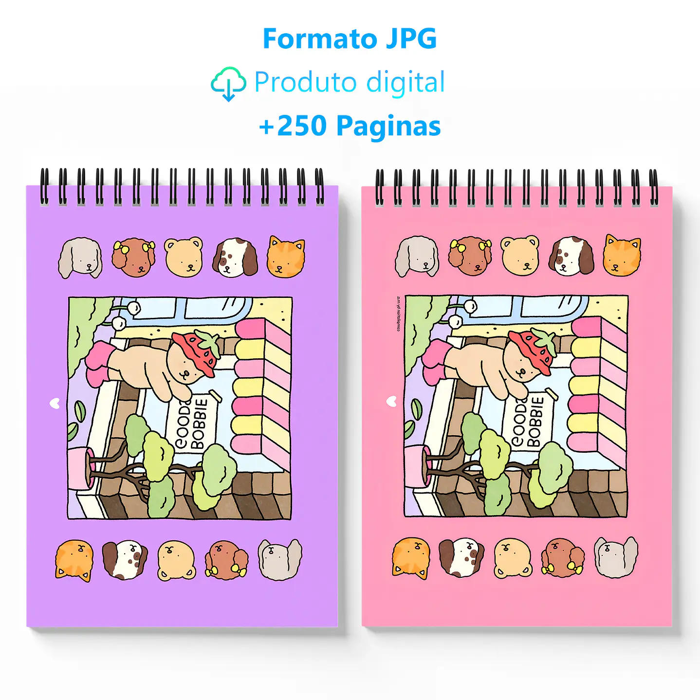 Kit Digital Livro de Colorir JPG Bobbie Goods para Imprimir  7
