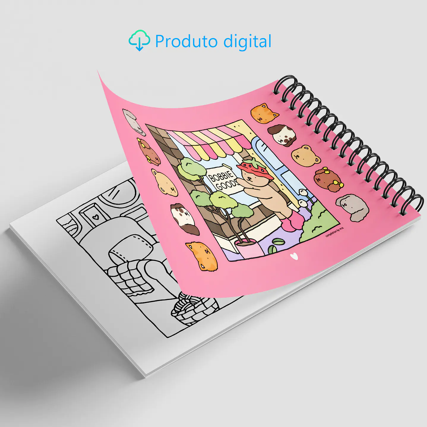 Kit Digital Livro de Colorir JPG Bobbie Goods para Imprimir  2