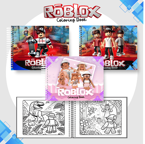 Livro de Colorir Roblox em PDF Digital para Imprimir