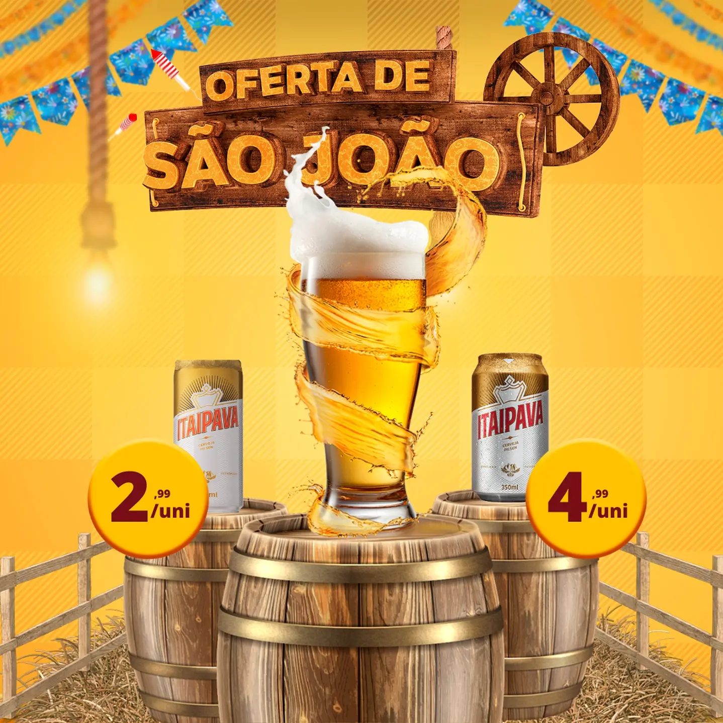 90 Modelos de Artes para Festa Junina - Editável com Canva 4
