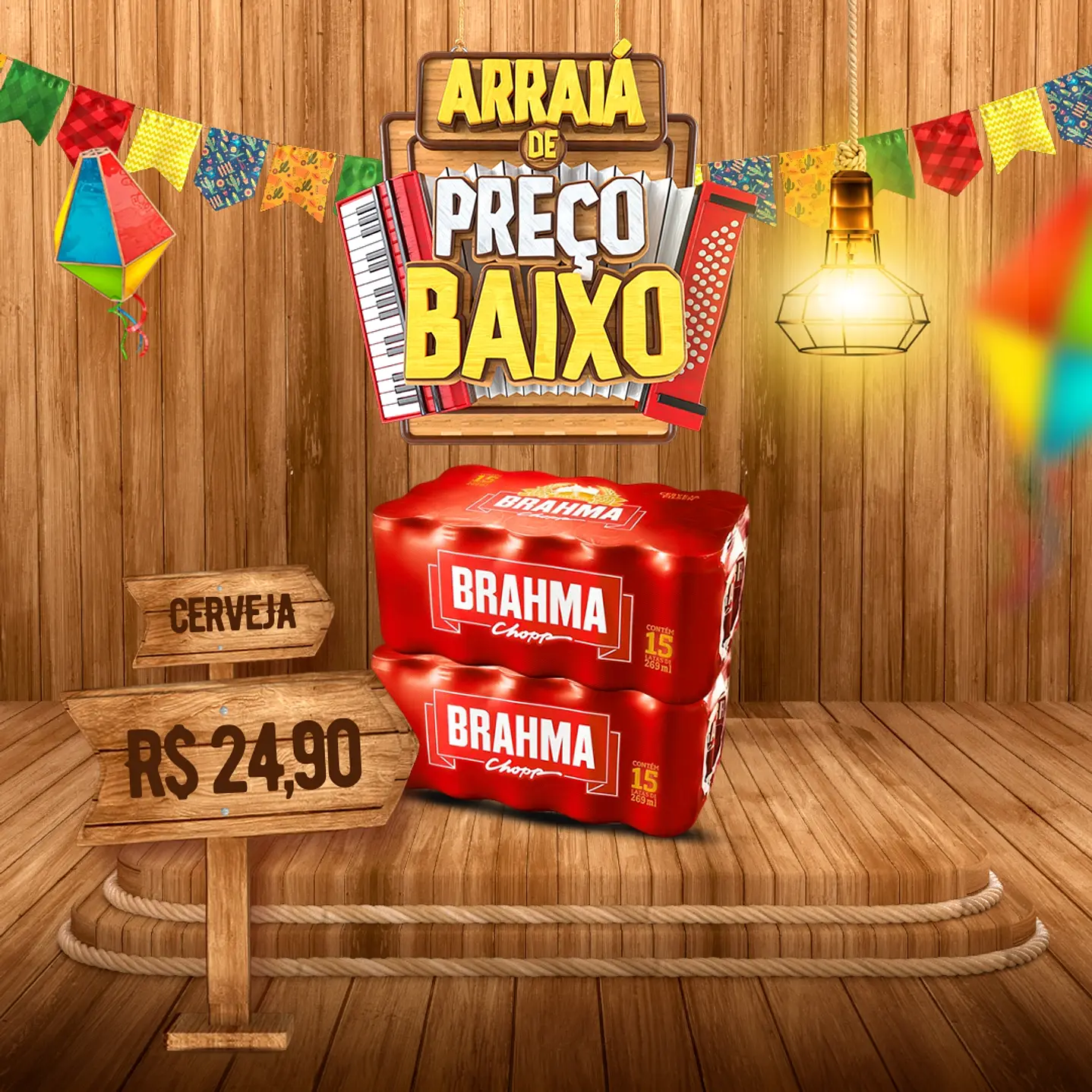 90 Modelos de Artes para Festa Junina - Editável com Canva 5