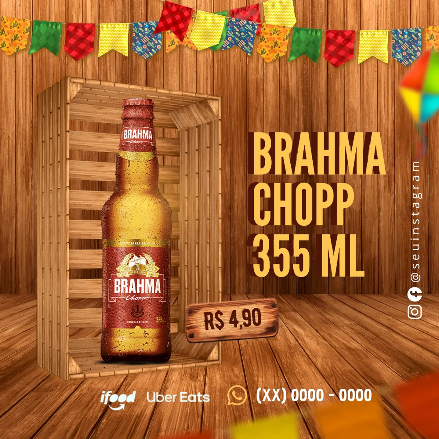 90 Modelos de Artes para Festa Junina - Editável com Canva 7